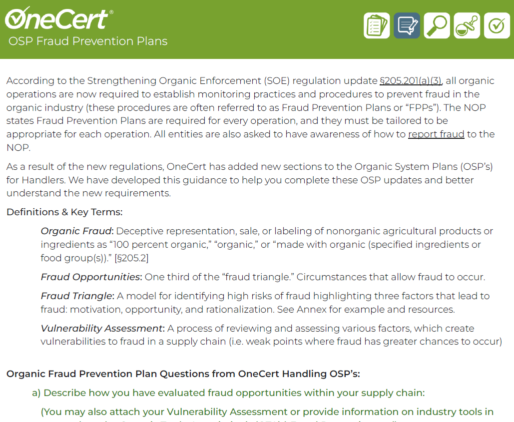 Organic Fraud Prevention