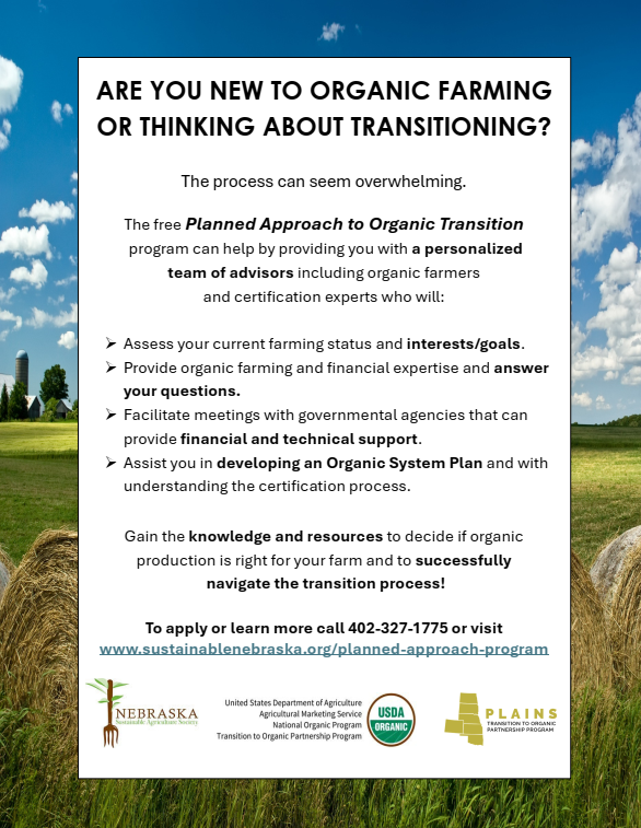 ARE YOU NEW TO ORGANIC FARMING OR THINKING ABOUT TRANSITIONING?